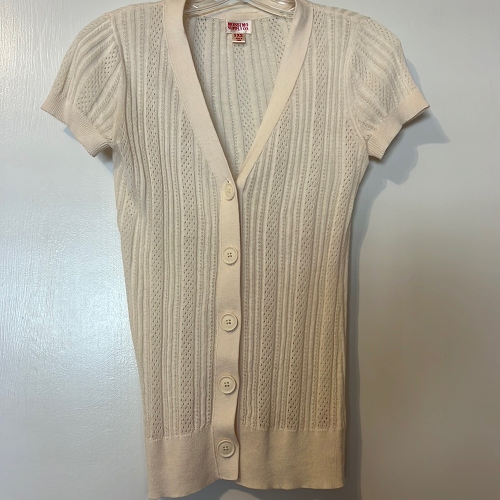 Mossimo Cream XS Cardigan